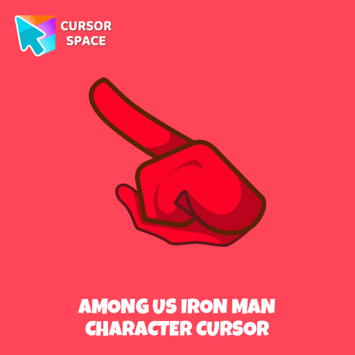 Among Us Iron Man Character Cursor